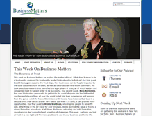 Tablet Screenshot of businessmatters.net